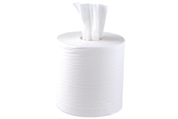 WHITE CENTRE FEED ROLL 2PLY (PACK-6)