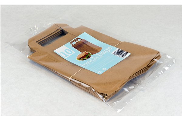10" BROWN PAPER CARRIER BAG W/H (PACK-250)
