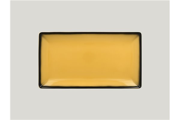 Rectangular serving plate - yellow