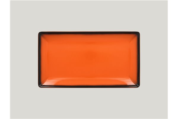 Rectangular serving plate - orange