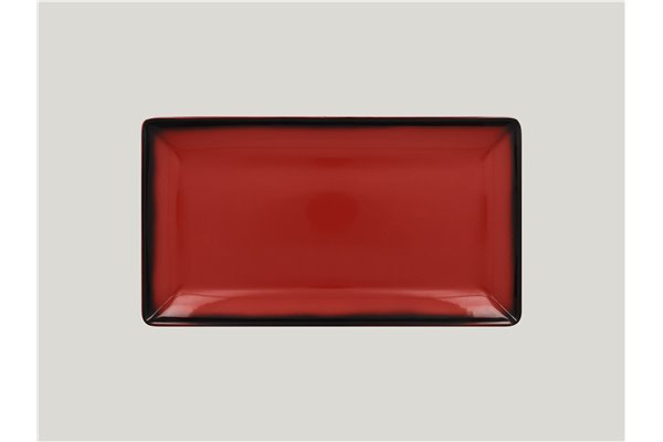 Rectangular serving plate - red