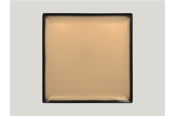 Square plate - beige