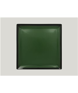 Square plate - dark green