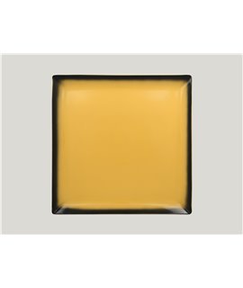 Square plate - yellow