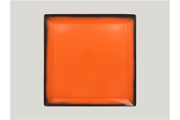Square plate - orange
