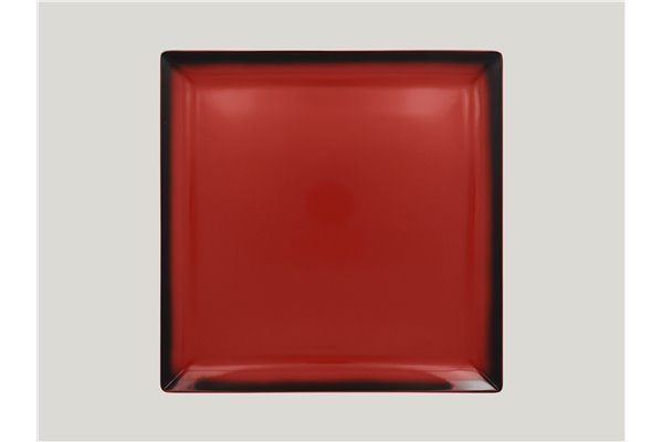 Square plate - red