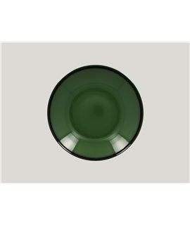 Deep coupe plate - dark green