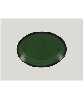 Oval platter - dark green