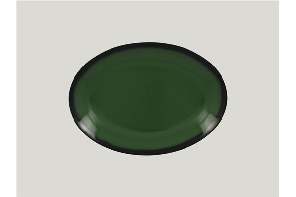 Oval platter - dark green