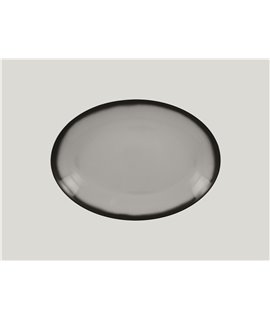Oval platter - grey