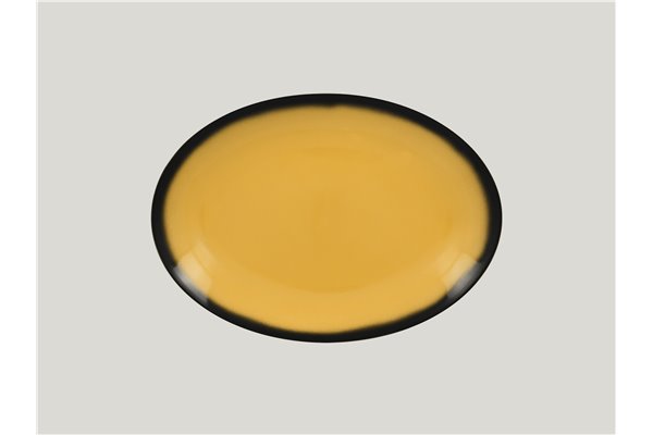 Oval platter - yellow