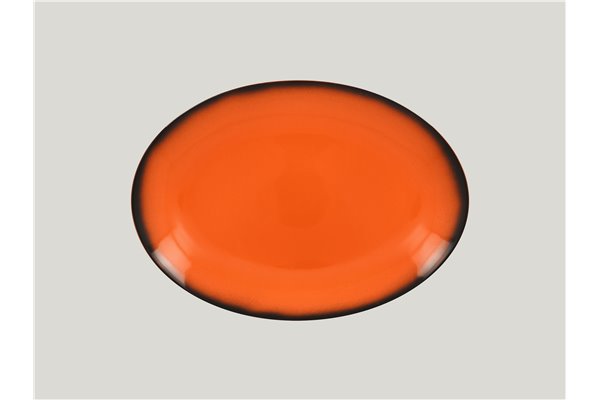 Oval platter - orange