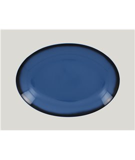Oval platter - blue