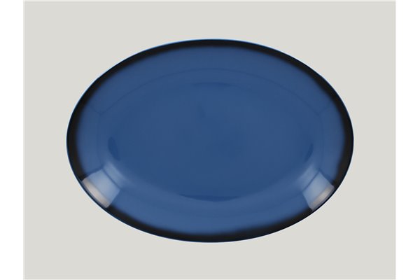 Oval platter - blue