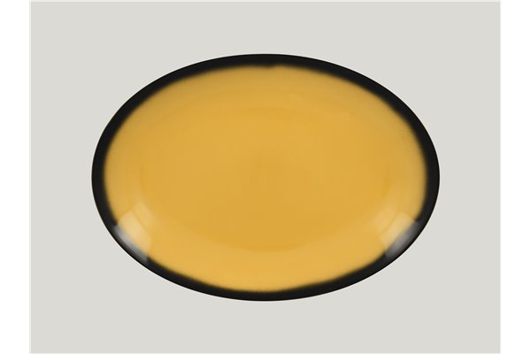 Oval platter - yellow