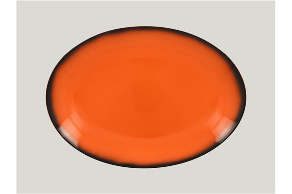 Oval platter - orange