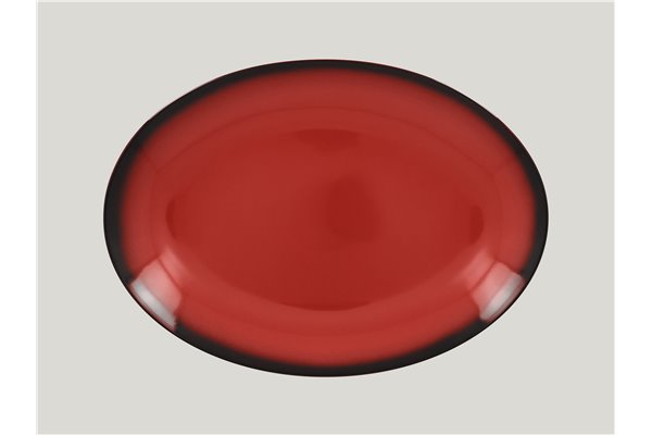 Oval platter - red