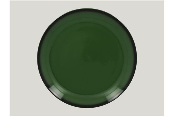 Flat coupe plate - dark green