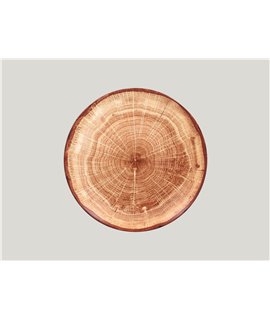 Flat coupe plate - Timber Brown