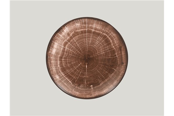 Flat coupe plate - Oak Brown