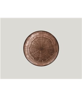 Flat coupe plate - Oak Brown