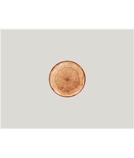 Flat coupe plate - Timber Brown