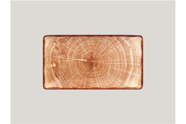 Rectangular serving plate - Timber Brown