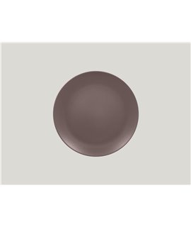Flat coupe plate - Chestnut Brown