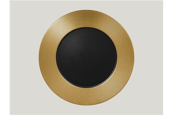 Flat plate - black-gold