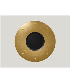 Round plate - Queen - black-gold