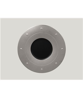 Round plate - Queen - black-silver