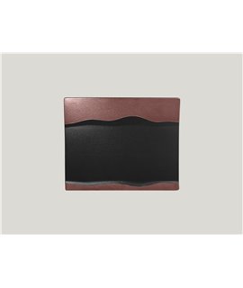 Rectangular platter - Astro - black-bronze