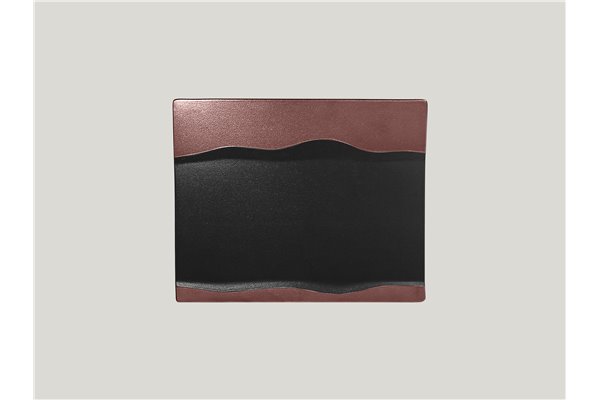 Rectangular platter - Astro - black-bronze