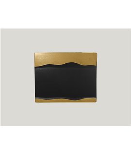 Rectangular platter - Astro - black-gold