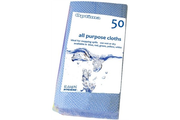 All-Purpose Cloth 60X30cm Blue (50Pcs)