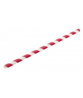 Paper Red Stripe Straw