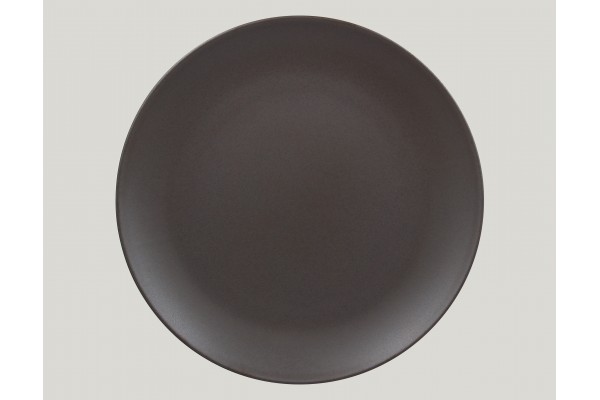 Flat coupe plate - cocoa