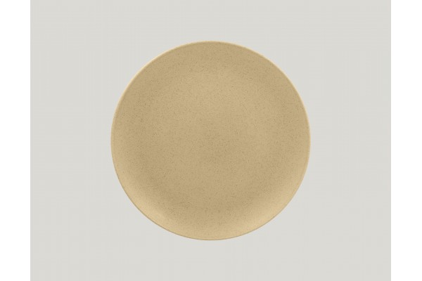 Flat coupe plate - almond