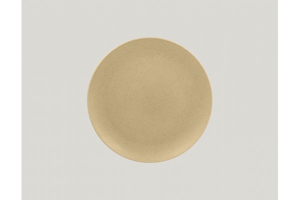 Flat coupe plate - almond
