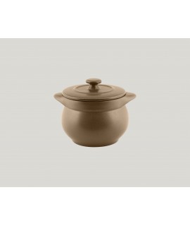 Round soup tureen & lid - crust