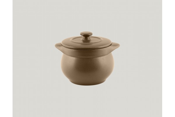 Round soup tureen & lid - crust