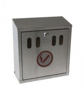 Genware Stainless Steel Wall-Mounted Outdoor Ashtray