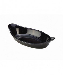 Royal Genware Oval Eared Dish 16.5cm Black