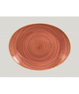 Oval platter - coral