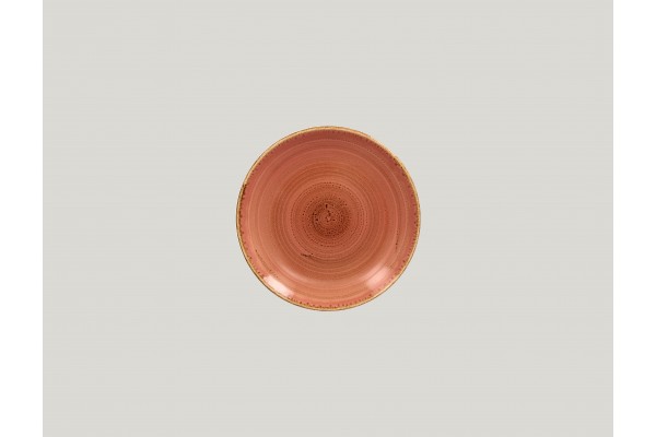 Flat coupe plate - coral