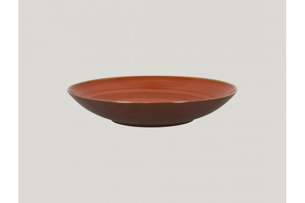 Deep coupe plate - coral