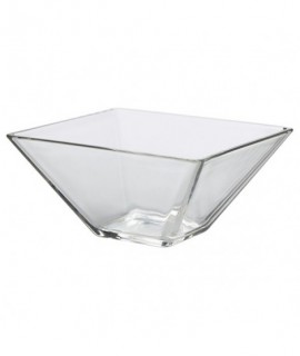 Square Glass Bowl 10 x 6cm H