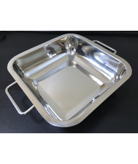 Stainless Steel Serving Tray with handles 3 pack