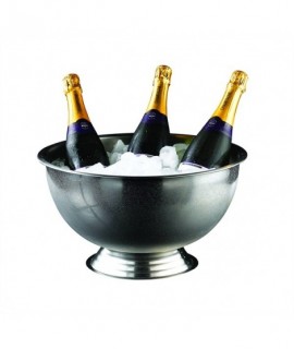 Genware Stainless Steel Champagne Bowl 38cm