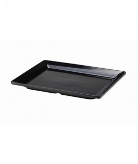 Black Melamine Platter GN 1/2 Size 32 X 26cm